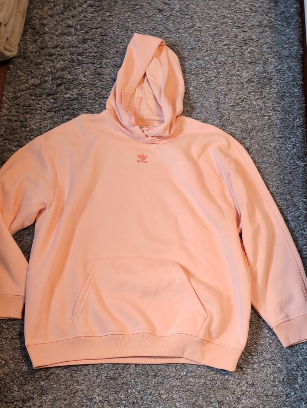 Adidas Men’s Light Coral Oversized Hoodie